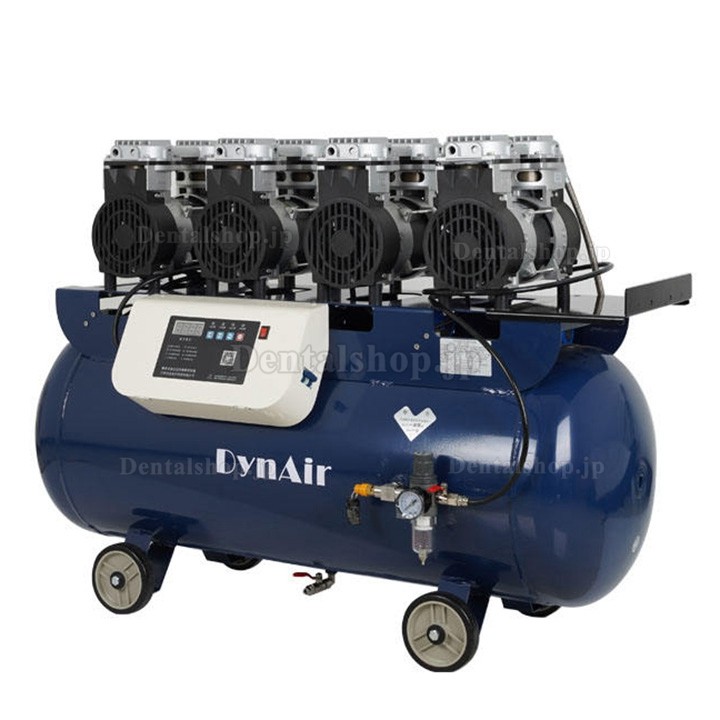 Dynamic DA807 電動 静音 デジタル 歯科用オイルフリーエアコンプレッサー 100L 3KW