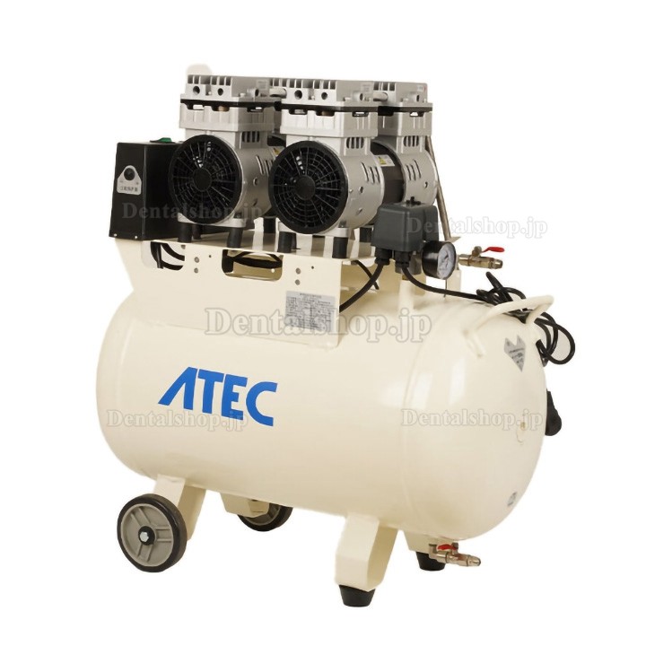 Dynamic AT160-60 歯科用オイルフリーエアコンプレッサー 50Lタンク 1.5KW/2HP