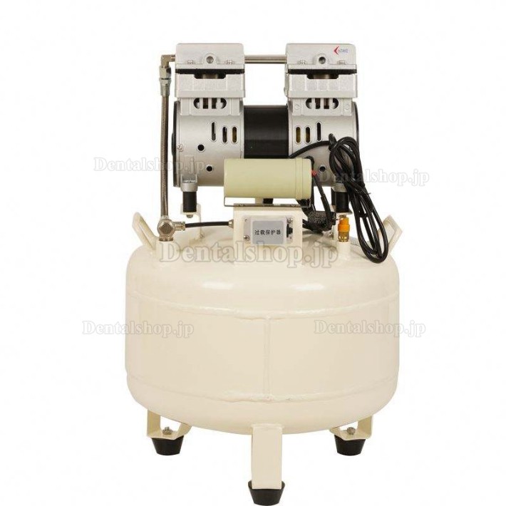 Dynamic AT80-38 歯科用サイレントオイルフリーエアコンプレッサー 30Lタンク 0.75kW/1HP