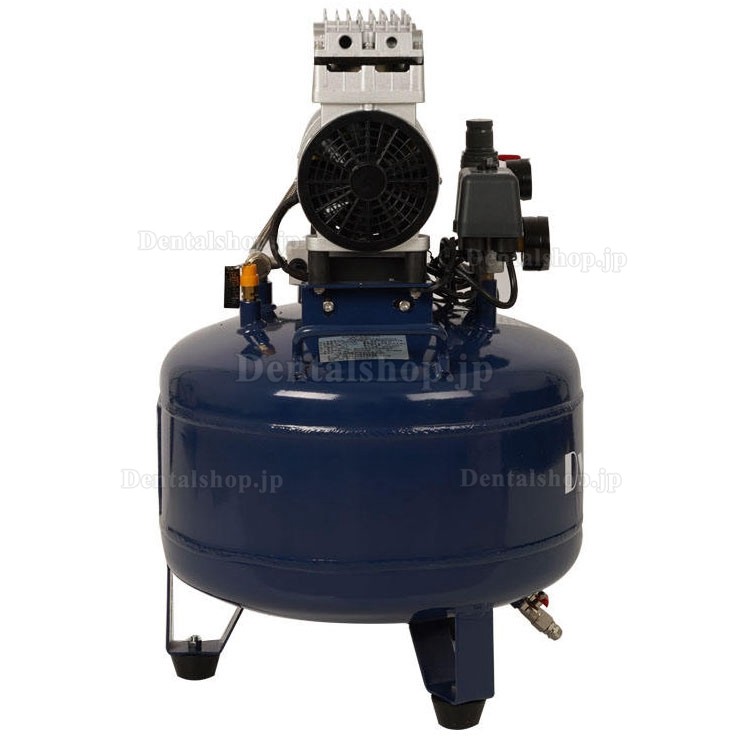 Dynamic DA7001 歯科オイルフリー エアコンプレッサー 30L タンク 0.75kW/1HP