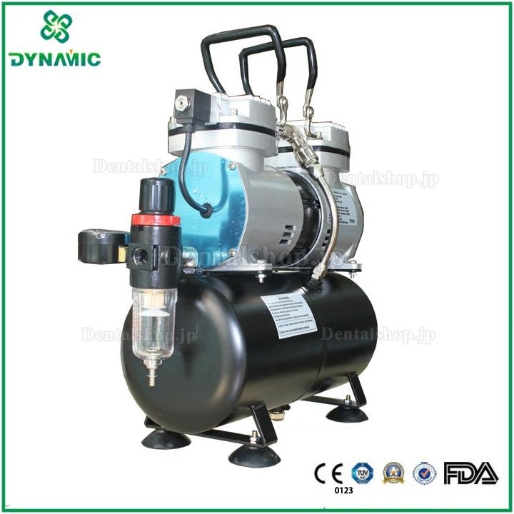 Dynamic TC196 サイレントオイルフリーポータブルミニエアーコンプレッサー 250W(1/3HP) 3.5L
