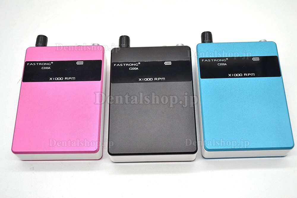 FASTRONG C200A ポータブル歯科ラボブラシレスマイクロモーター電動研磨機 バッテリー付き