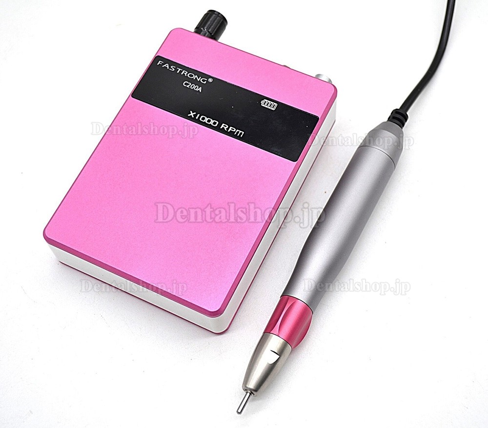 FASTRONG C200A ポータブル歯科ラボブラシレスマイクロモーター電動研磨機 バッテリー付き