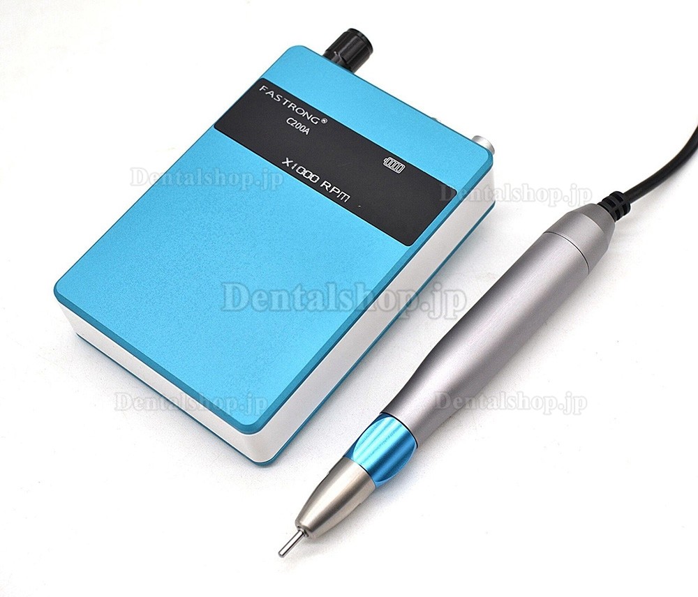 FASTRONG C200A ポータブル歯科ラボブラシレスマイクロモーター電動研磨機 バッテリー付き