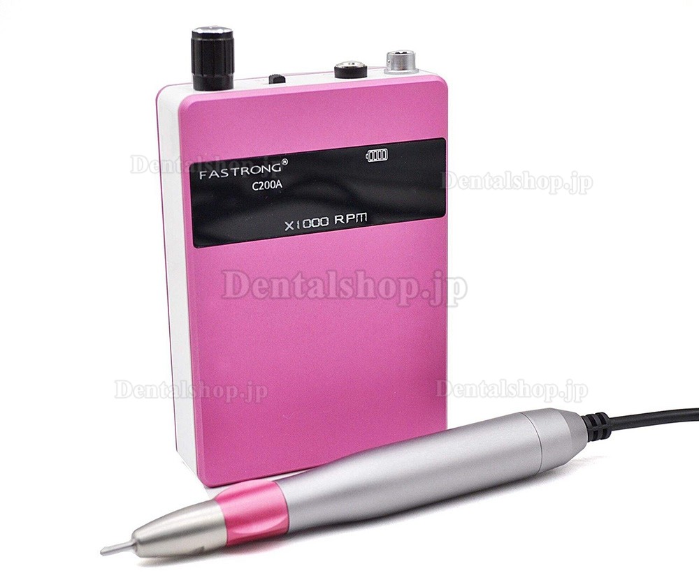 FASTRONG C200A ポータブル歯科ラボブラシレスマイクロモーター電動研磨機 バッテリー付き