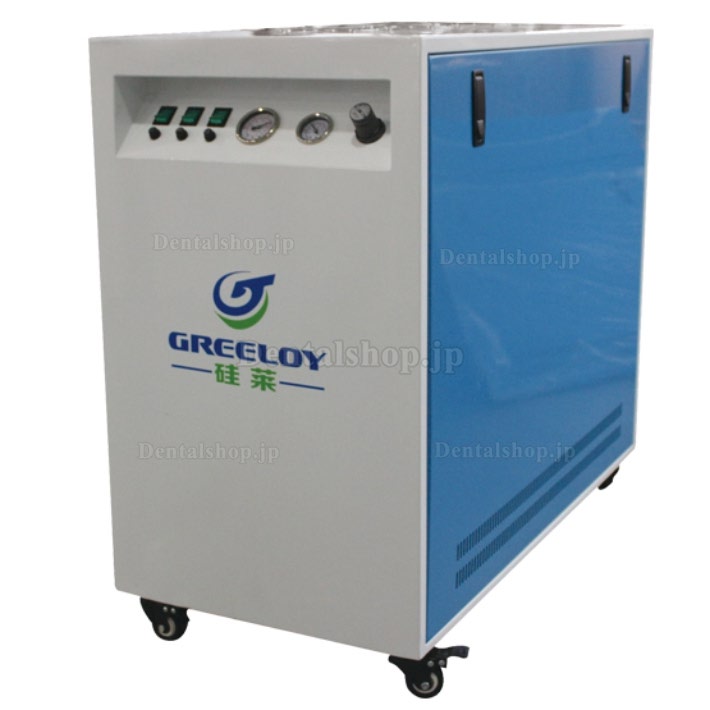 Greeloy GA-63XY 歯科用オイルレス エアーコンプレッサー 90L ドライヤーと消音ケース付き