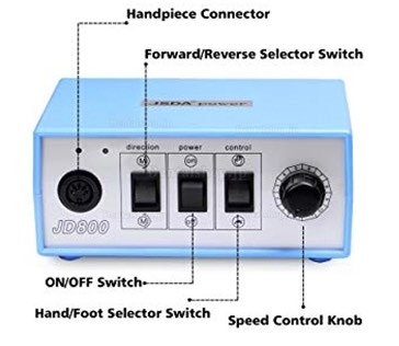 JSDA JD800 電気マイクロモーター ラボポリッシャー 研磨機 ネイルドリル ROHS CE認証