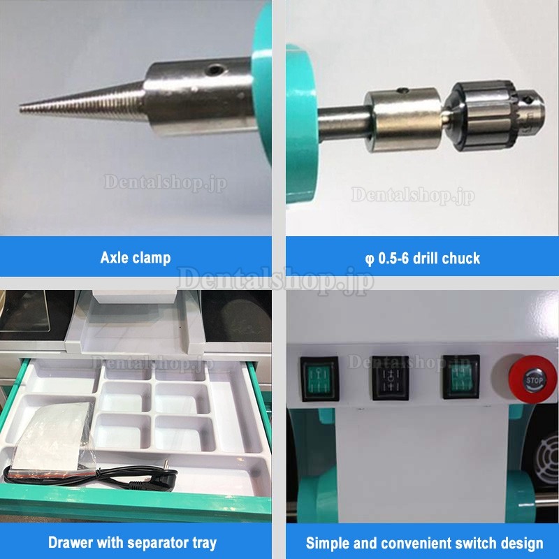 Jintai JT-60 歯科技工用研磨機 ラボ艶出し機 吸引および冷却システム付き