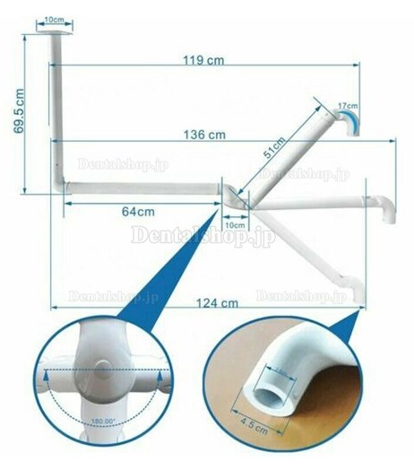 歯科用LEDインプラントランプ 天井取り付けタイプ 歯科用手術灯 8 LED センサー付き