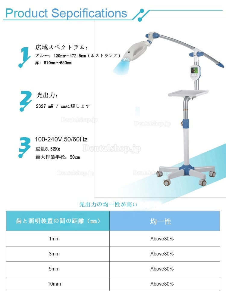 MLG M-88 3色 歯科用LED ホワイトニング装置 ホワイトニング照射機器