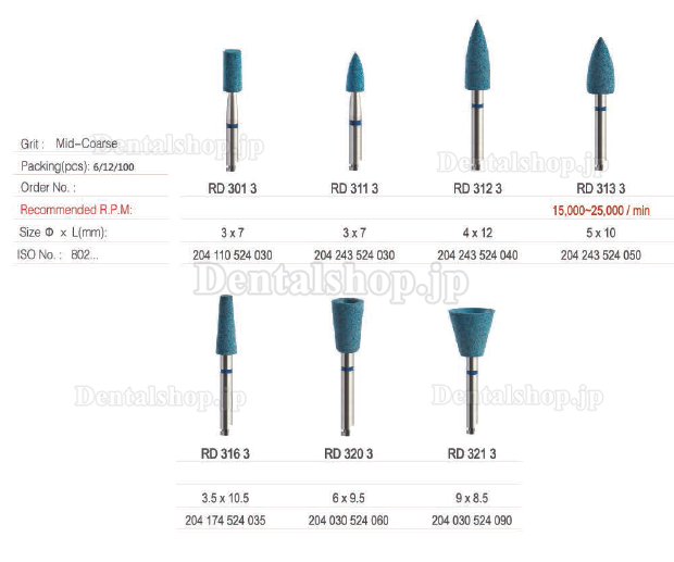 Toboom®RDラバーダイヤモンドポリッシャー Toboom®RDラバーダイヤモンドポリッシャー