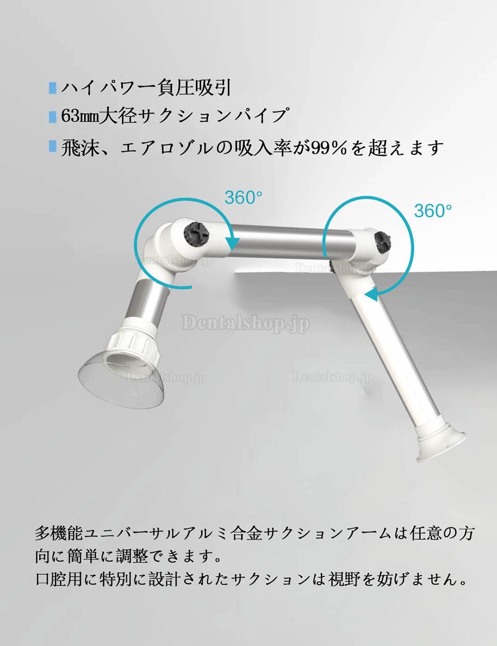 RUIWAN RD90 歯科口腔外バキューム 移動式エアロゾルサクションユニット 口腔外サクション 口腔外吸引装置 UV消毒付き