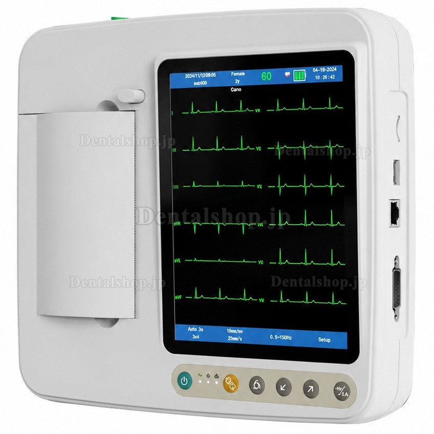 SINNOR ECG906 12誘導心電計（6チャンネル表示）