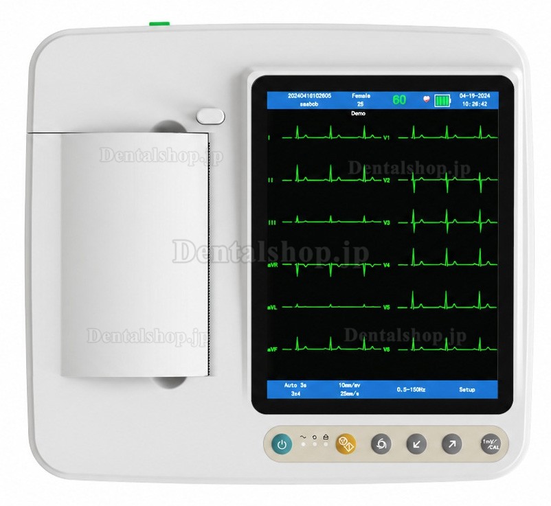 SINNOR ECG906 12誘導心電計（6チャンネル表示）