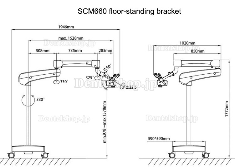SOCO SCM660ST 歯科用マイクロスコープ顕微鏡 手術用顕微鏡