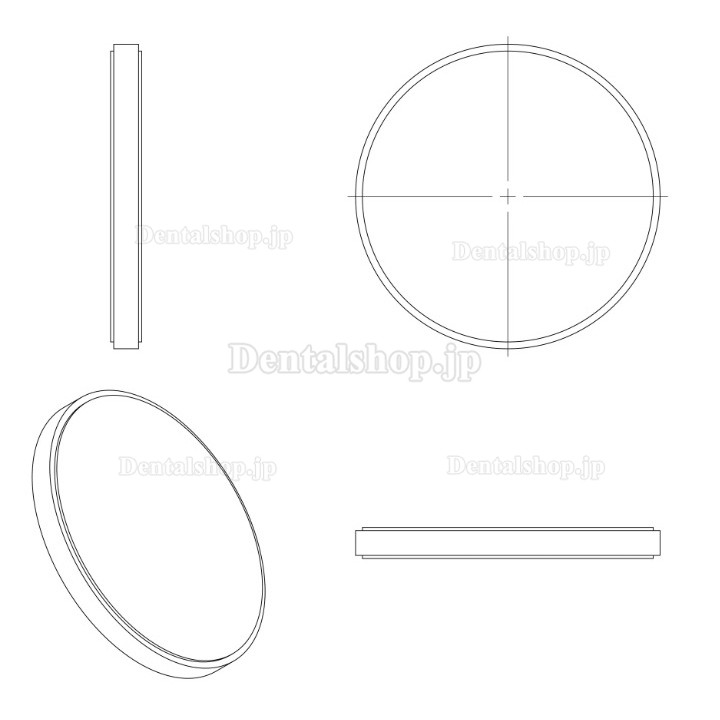 Kingch® ST-C 98/95/89mm 歯科プレシェードジルコニアディスク 義歯Cad/Camディスク