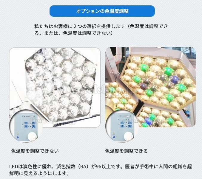 HFMED SY02-LED3 LED外科手術用ランプ 歯科手術用ライト 手術用照明器 CE ISO認証