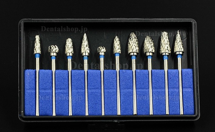 10 Pcs 歯科ラボ研磨用バードリル・タングステン鋼カーバイドバー2.35MM