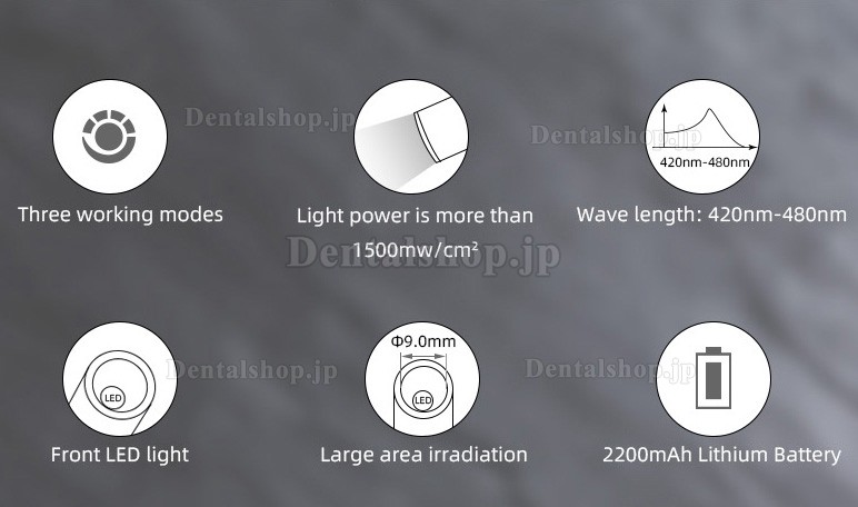 LED光重合器 照射器 1500mw(ワイヤレス）LY-A180