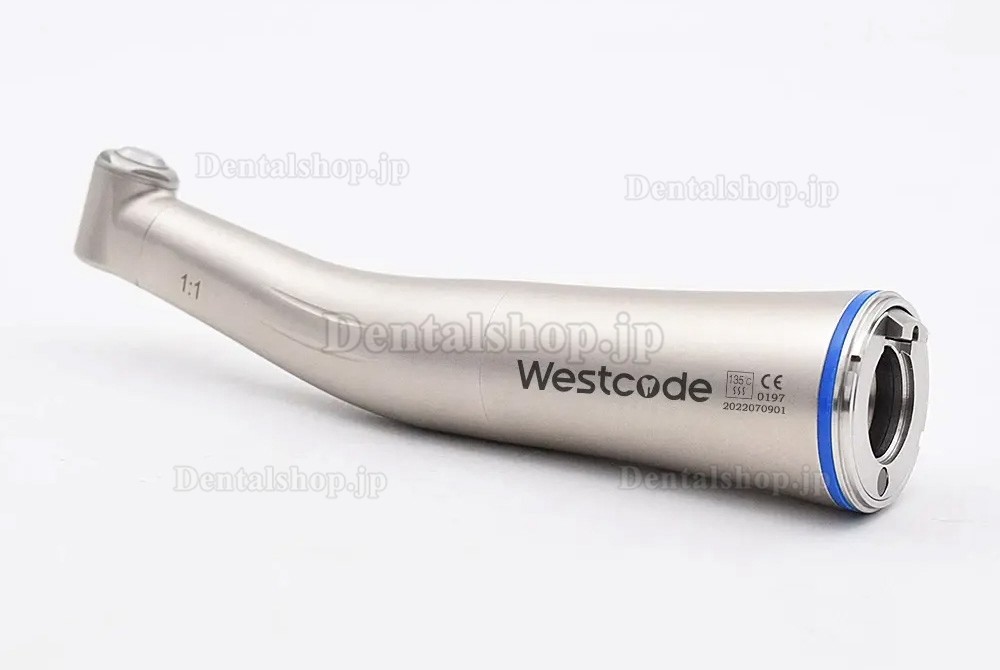 Westcode 1:1 コントラ アングル ハンドピース、光ファイバー内部ウォーター スプレー付き