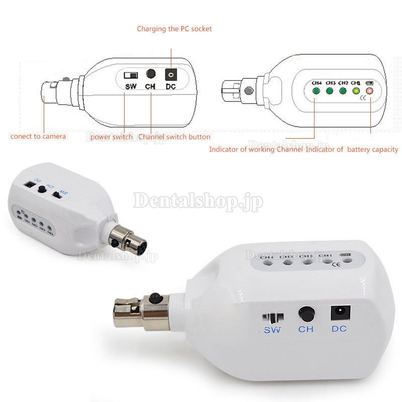 歯科用ワイヤレス口腔内カメラ ORC-04 歯科用内視鏡 2.0メガピクセル1/4 HD