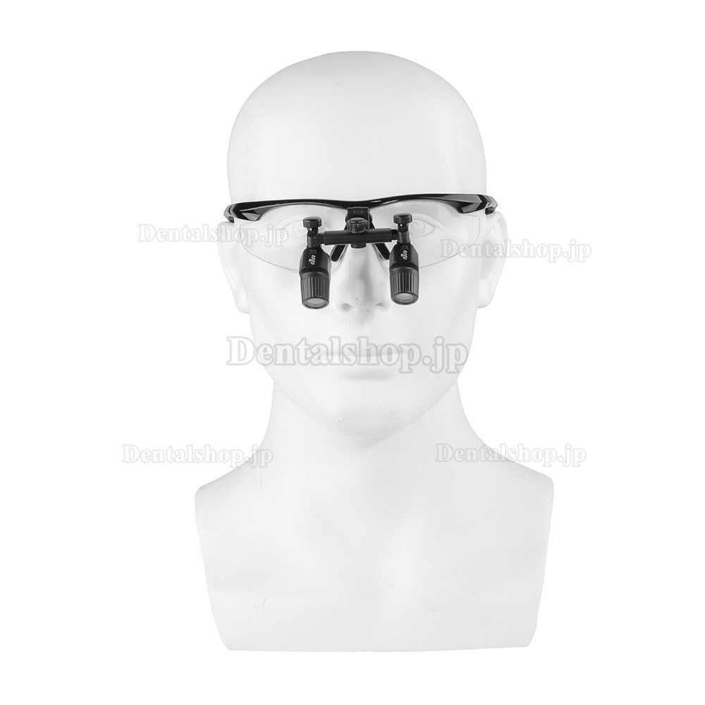 YUYO DY-119 4.0倍歯科用人間工学双眼ルーペ 超軽量ヘッドバンドルーペ 450mm