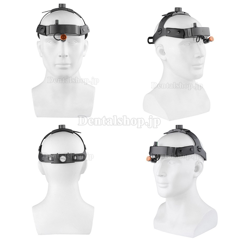 YUYO DY-509 3W 歯科ワイヤレス LED ヘッドランプ ENT 形成外科用ヘッドライト フィルター付き