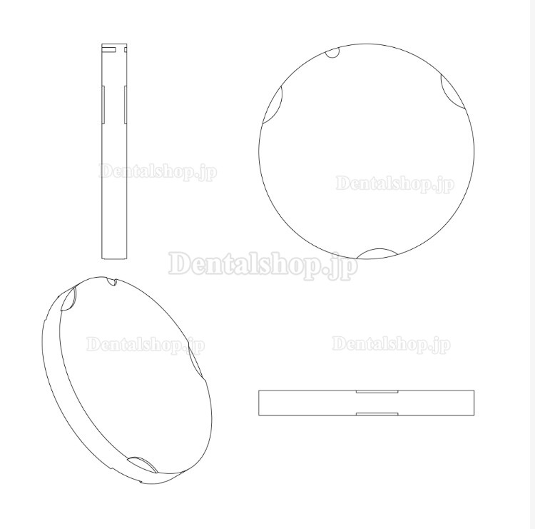 Kingch® 95*10-25mm ST/HT 歯科ジルコニアディスク (ZirkonZahn Cad/Camシステム用)